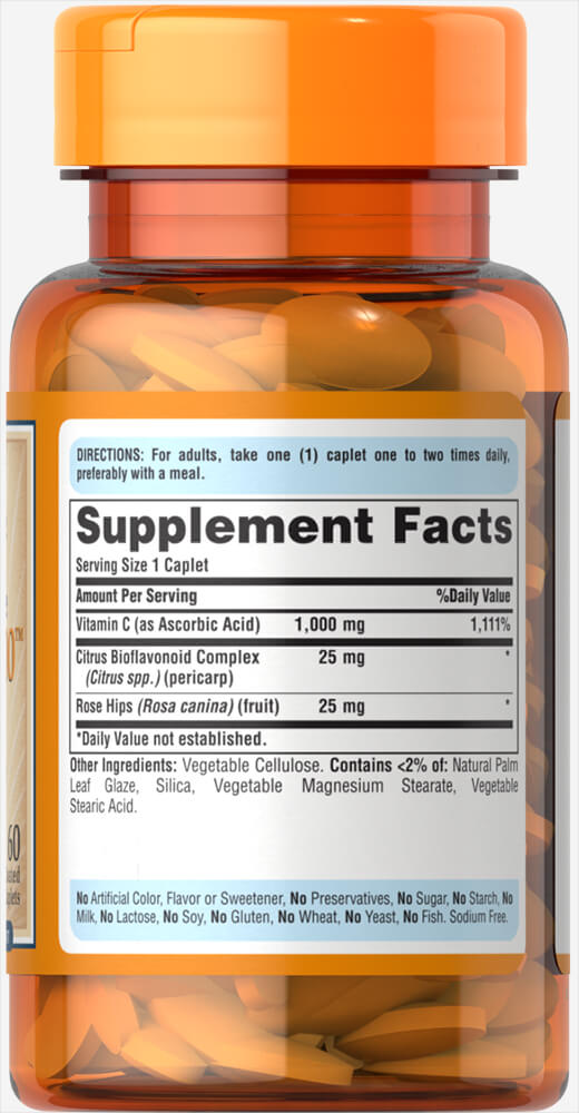 Vitamin C-1000 mg with Rose Hips Timed Release