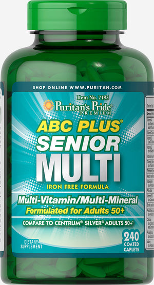 3 Box wholesale ABC Plus® Senior Multivitamin Multi-Mineral Formula