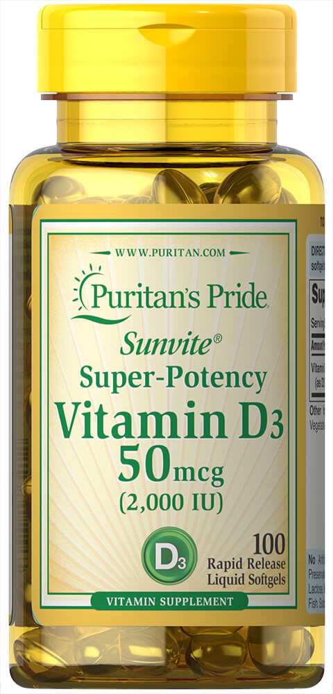 Vitamin D3 50 mcg (2000 IU)