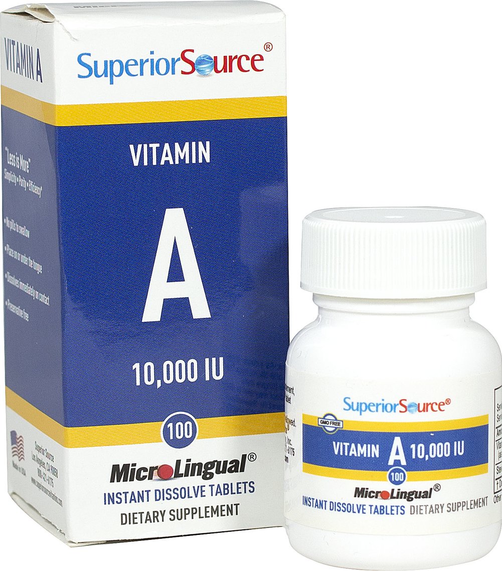 Vitamin A 10,000 IU Instant Dissolve Tablets