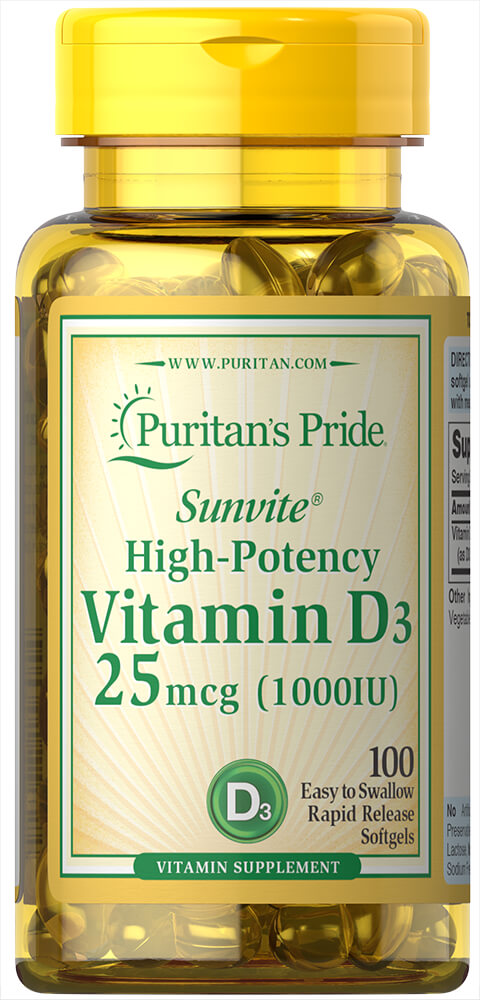 Vitamin D3 25 mcg (1000 IU)