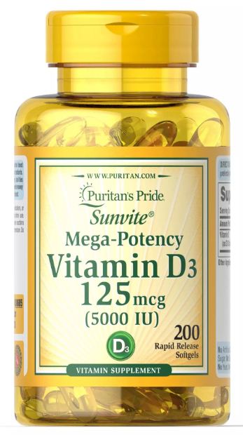 Vitamin D3 125 mcg (5000 IU)