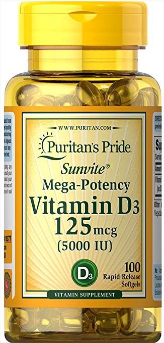 Vitamin D3 125 mcg (5000 IU)