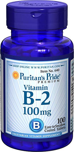 Vitamin B-2 (Riboflavin) 100 mg